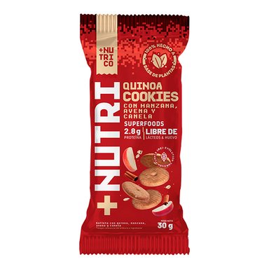 PACK X4 GALLETAS DE QUINUA, MANZANA Y CANELA 180G NUTRI CO - 3