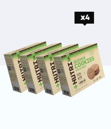 PACK X4 GALLETAS DE QUINUA ORIGINAL 180G NUTRI CO