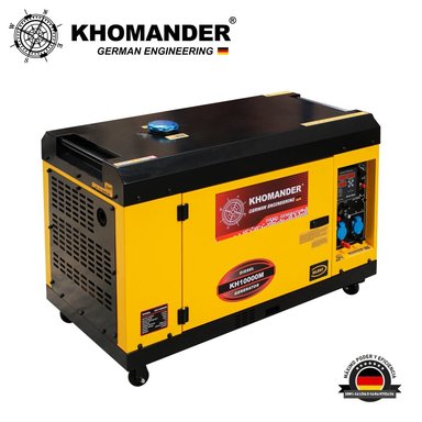 GENERADOR DIESEL ENCAPSULADO 7.0 KW MONOFASICO 220V - KHOMANDER - GRUPO ELECTRÓGENO PETROLERO