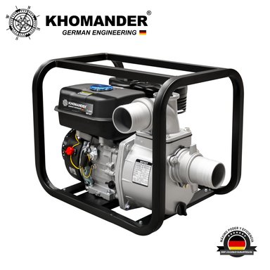 MOTOBOMBA  AUTOCEBANTE  3' X 3' A GASOLINA MOTOR 7.5 HP - KHOMANDER