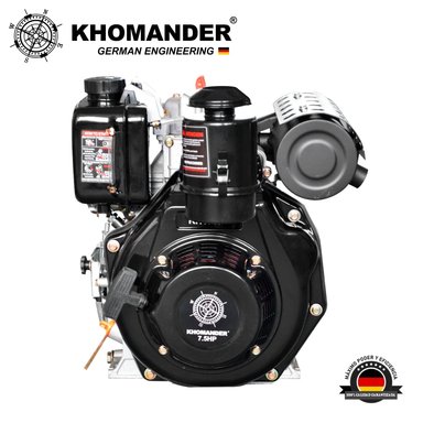 MOTOR KHOMANDER KH178F PETROLERO DIESEL 7HP