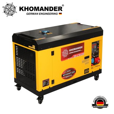 GENERADOR DIESEL ENCAPSULADO 7.0 KW TRIFASICO 220V - KHOMANDER