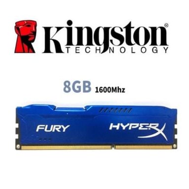 MEMORIA KINGSTON RAM HYPERX FURY DDR3 8GB 1600MHZ AZUL - 1