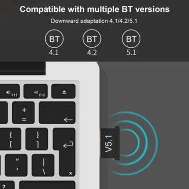 ADAPTADOR UNIVERSAL INALAMBRICO BLUETOOTH USB V5-1 PC LAPTOP - 6