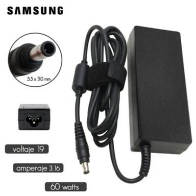 CARGADOR LAPTOP SAMSUNG 19V 3-16A 5-5X3-0MM 60W
