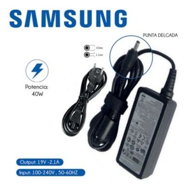 CARGADOR SAMSUNG 19V 2-1A 3-0X1-1MM 40W