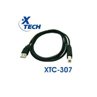 CABLE XTECH NEGRO IMPRESORA USB 18M -307