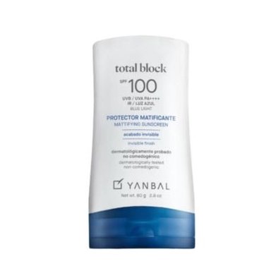PROTECTOR SOLAR UNIQUE TOTAL BLOCK MATIFICANTE SPF 100 80G