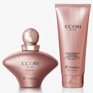 SET PERFUME UNIQUE CCORI ROSÉ MUJER + LOCIÓN PERFUMADA YANBAL