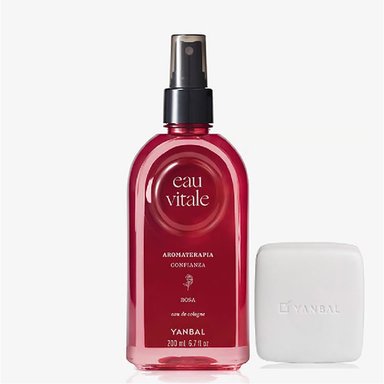 SET COLONIA YANBAL EAU VITALE ROSA COLOGNE MUJER 200 ML + JABON BARRA EAU VITALE ROSA