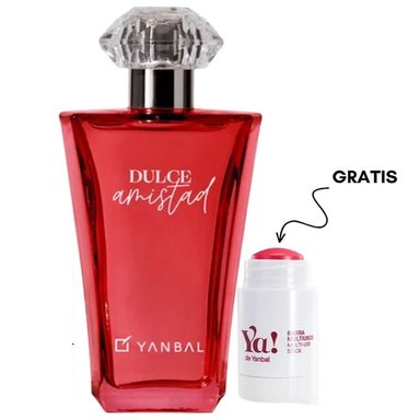 SET PERFUME YANBAL DULCE AMISTAD MUJER 50 ML + YA! BARRA MULTIUSOS ROSA