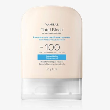 TOTAL BLOCK PROTECTOR SOLAR MATIFICANTE CON COLOR SPF100 - 1