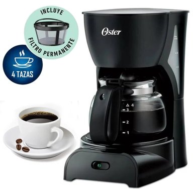 CAFETERA OSTER BVSTDCDR5B FILTRO 4 TAZAS COLOR NEGRO