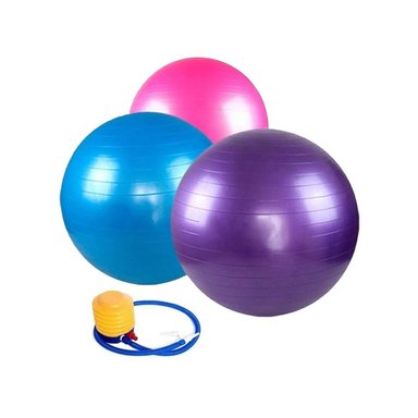 PELOTA GYM BALL 65CM YOGA PILATES INFLADOR