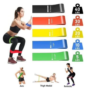 BANDAS ELÁSTICAS RESISTENCIA PACK 5 NIVELES