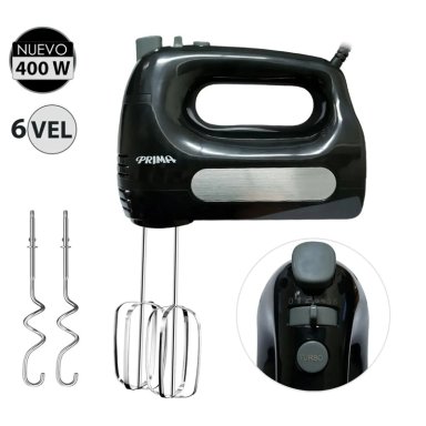 BATIDOR PRIMA HM9105E-GSN NEGRO MANUAL 6 VELOCIDADES 400WATTS