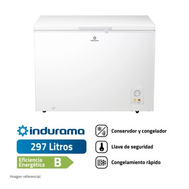 CONGELADOR INDURAMA 297 LT CI-320BL BLANCO - 2