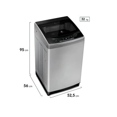 LAVADORA ELECTROLUX CARGA SUPERIOR 9KG PREMIUM CARE GRIS EWIW09F2USVG - 5