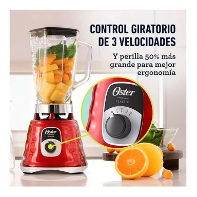 LICUADORA CLASICA OSTER CON PERILLA ERGONOMICA BLST4126R 3 VELOCIDADES - 4
