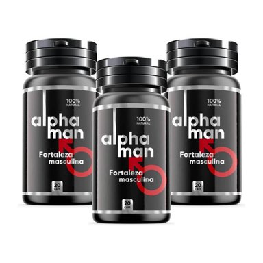 SUPLEMENTOS POTENCIALIZADOR ALPHAMAN 100 NATURAL AUMENTA TU POTENCIA PACK 3X2