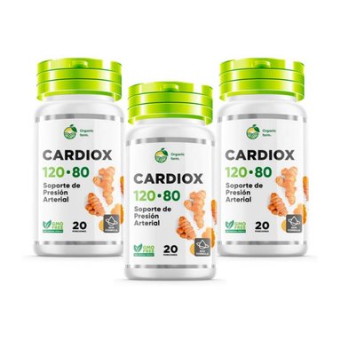 SUPLEMENTO CARDIOX DIURETICO NATURAL 20 CÁPSULAS PACK 3X2