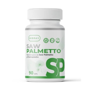 SUPLEMENTOS NIBRAY SAW PALMETTO CON CHANCAPIEDRA 90 CÁPSULAS