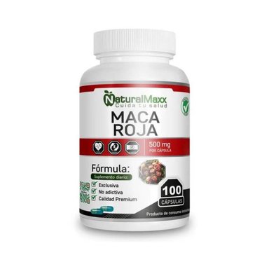 SUPLEMENTO NATURAL MACA ROJA 100 CÁPSULAS NATURAL MAXX