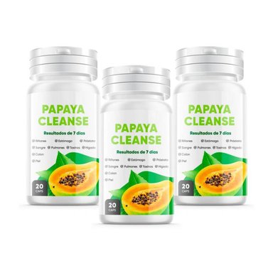 SUPLEMENTO NATURAL PAPAYA CLEANSE PACK 3X2