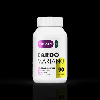 SUPLEMENTO CARDO MARIANO SILIMARINA ALCACHOFA Y DIENTE LEON NIBRAY 90 CÁPSULAS