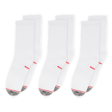 PACK 3 MEDIAS HOMBRE BOSTON DEPORTIVAS BLANCO