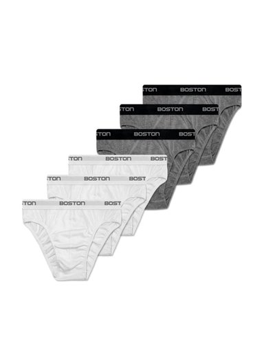 PACK 6 CALZONCILLOS HOMBRE BOSTON DEPORTIVO CON ELASTICO VISIBLE MULTICOLOR