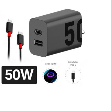 CARGADOR MOTO TURBO POWER 50W PUERTO DUAL