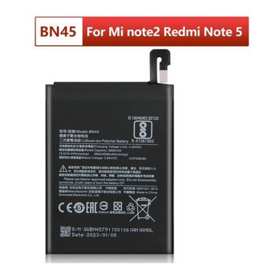 BATERIA REDMI MI NOTE2-NOTE5 - BN45 NUEVO-NEGRO.