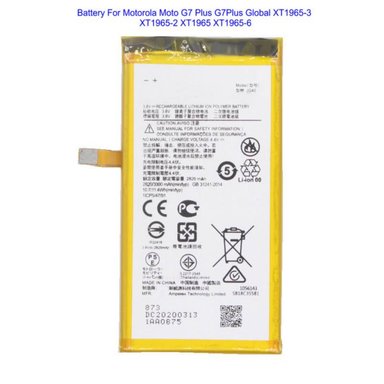 BATERIA MOTOROLA G7 PLUS T-SM NUEVO.