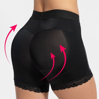 SHORT FAJA LEVANTA COLA GLÚTEOS NEGRO