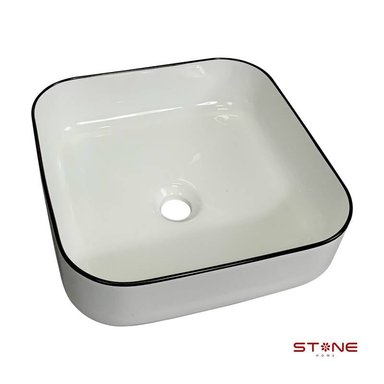 LAVAMANOS STONE HOME AMALIA BLANCO MINIMALISTA CLASIC STONE - 2