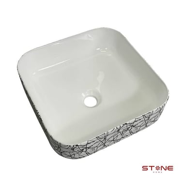 LAVAMANOS STONE HOME AMALIA BLANCO MINIMALISTA LINE - 2