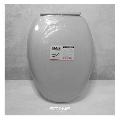 TAPA ASIENTO STONE HOME ESSENCE BLANCO P INODORO - 3