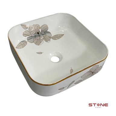 LAVAMANOS STONE HOME AMALIA BLANCO MINIMALISTA LUNA - 2