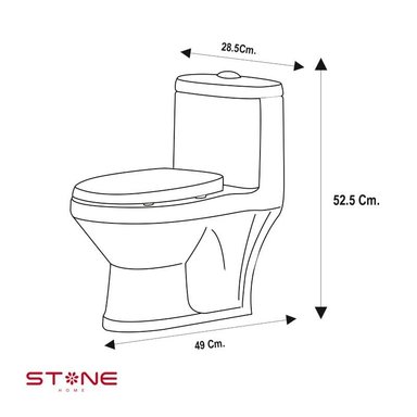 INODORO STONE HOME BASIC BLANCO ONE PIECE TOILET BABY NIÑO - 4