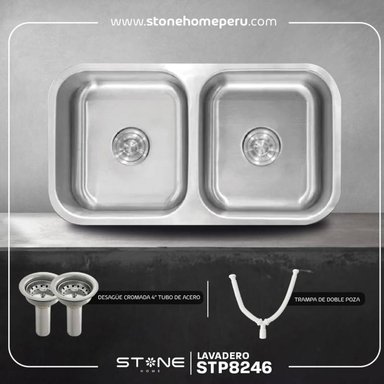 LAVADERO STONE HOME STP8246 SIGNATURE 0.46 CM ACERO - 2