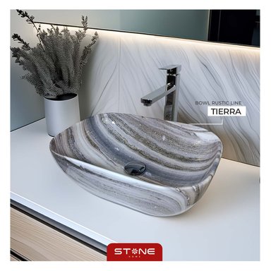 LAVAMANOS  MINIMALISTA RUSTIC LINE TIERRA  STONE
