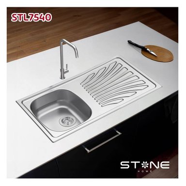 LAVADERO DE ACERO PRIME  STL7540 STONE