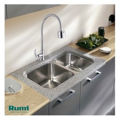 GRIFERÍA RUMI LRT RT-03 LLAVE PARA LAVADERO AL MUEBLE CROMADA PLATEADO