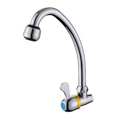GRIFERÍA RUMI QORI R-02 LLAVE DE COCINA A LA PARED QORI R-01 CROMADA - 2