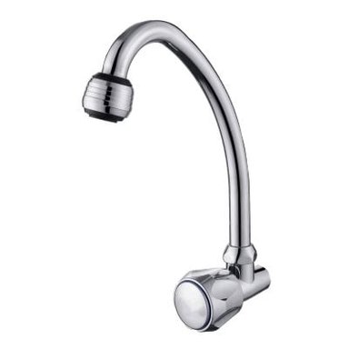 GRIFERÍA RUMI QORI R-02 LLAVE DE COCINA A LA PARED CROMADA PLATEADO - 3