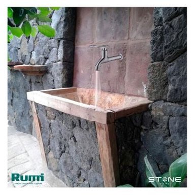 GRIFERÍA RUMI ASIRI R-03 LLAVE BOTADERO PLATEADO