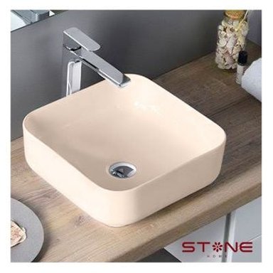 LAVAMANOS STONE AMALIA BLANCO MINIMALISTA