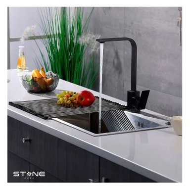 MEZCLADORA  P/COCINA  AL MUEBLE CAMILE STB-01 BLACK STONE