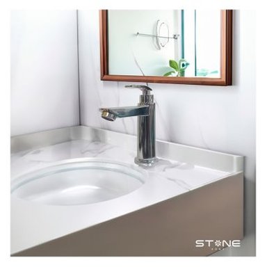 GRIFERÍA STONE ARIA ST-01 LLAVE DE LAVATORIO PLATEADO